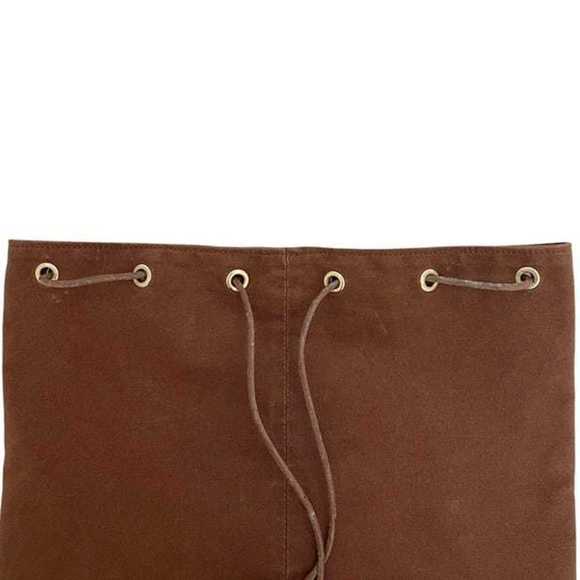 HERMES Brown Canvas Backpack - Picture 8 of 11